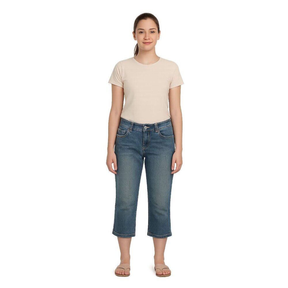 Vezucci Jeans Capris Cropped Pants Denim Woman's Size 10 WOMAN'S - Picture 10 of 10